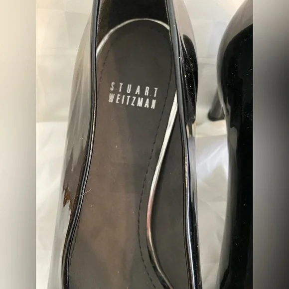 Stuart Weitzman Black Heels Patent Leather, Women’s Size 10M - Picture 4 of 15